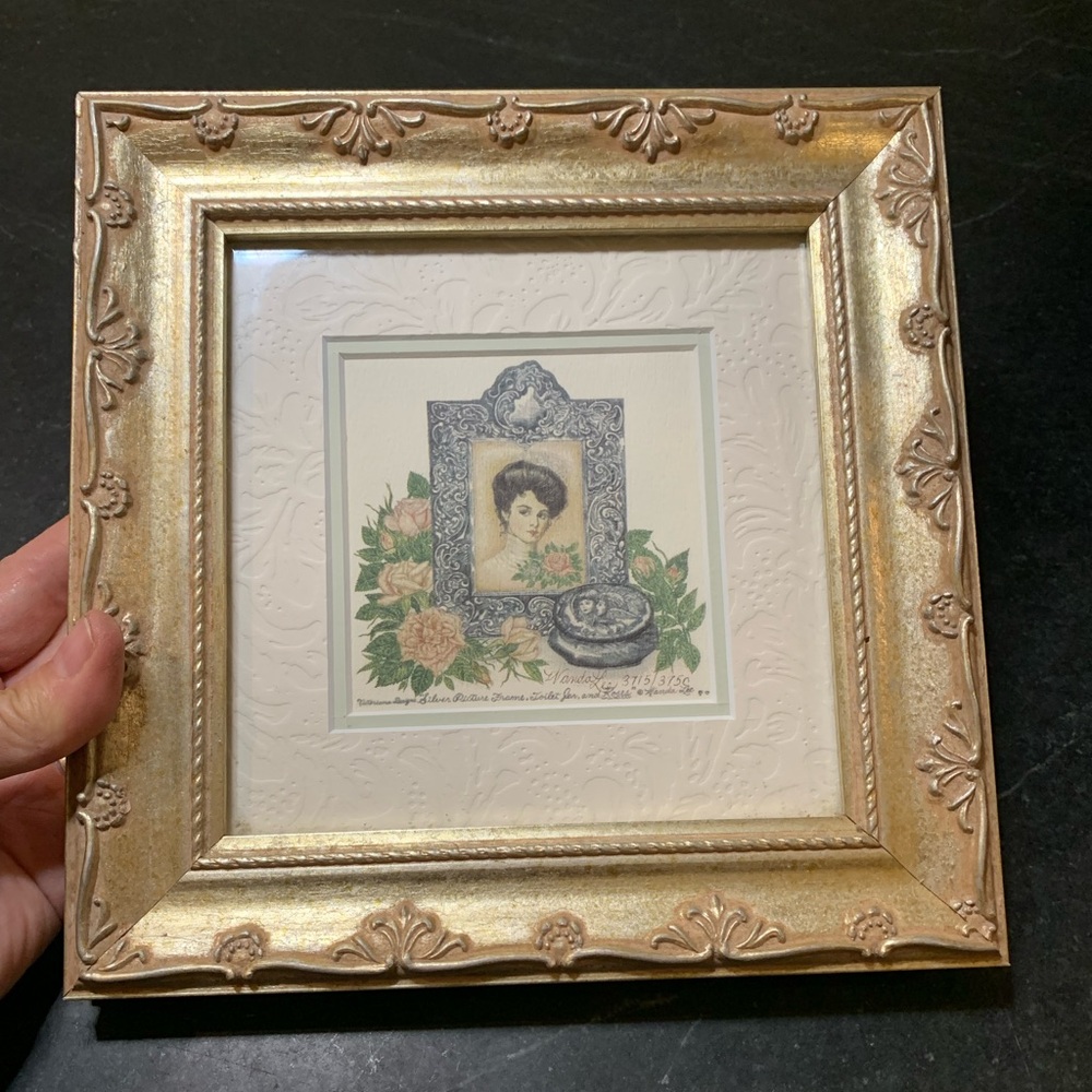 WANDA LEE | Framed Print in Ornate Gold Frame